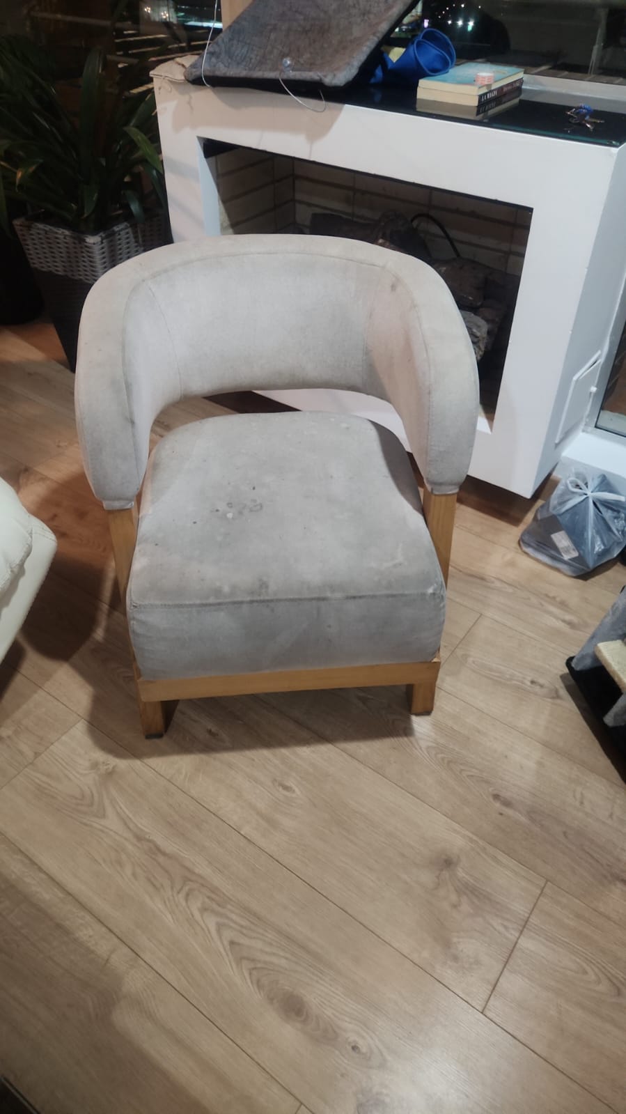 Antes: Lavado de tapizado