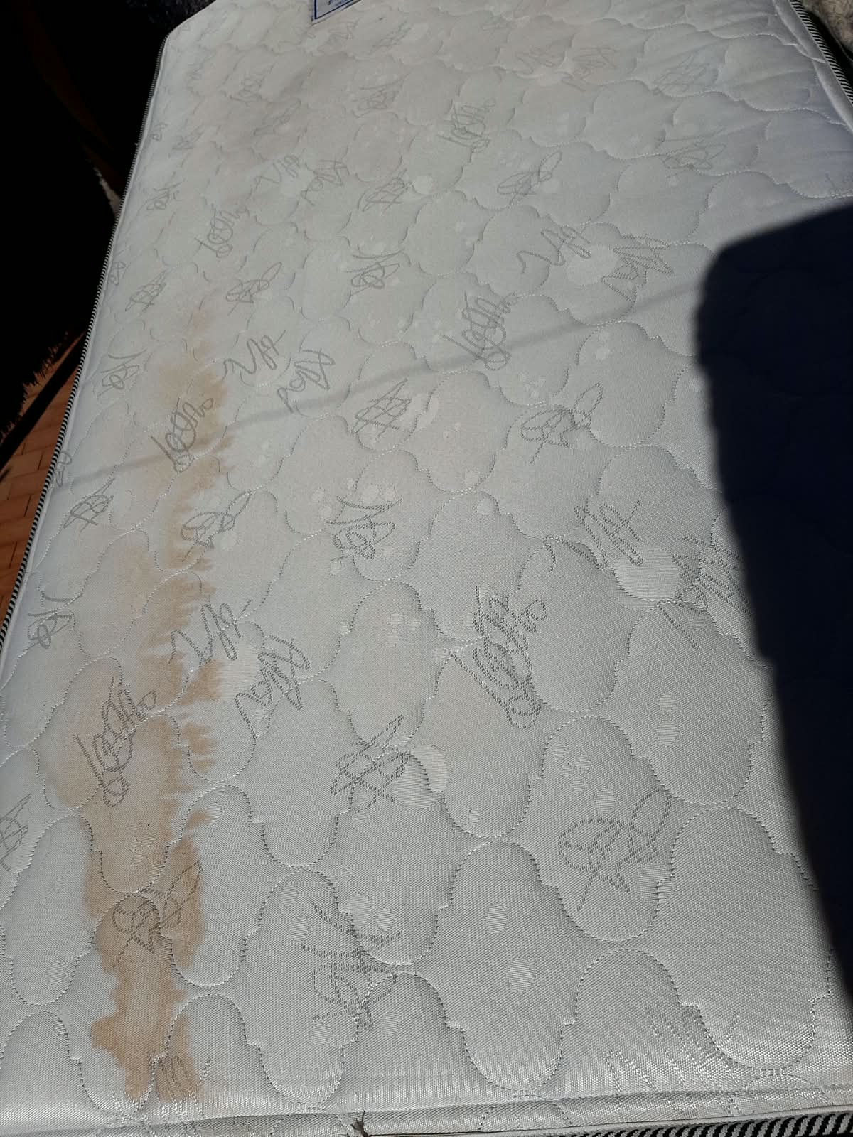 Antes: Limpieza de colchón